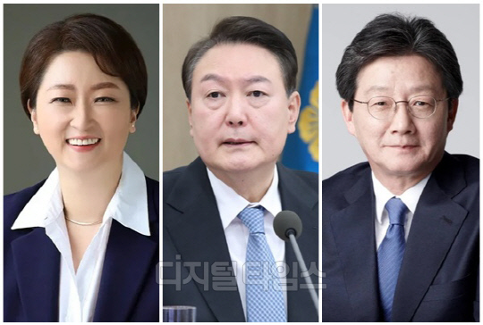 (왼쪽부터) 이언주 더불어민주당 경기 용인정 당선인, 윤석열 대통령, 유승민 전 국회의원. <디지털타임스 DB, 대통령실 제공>